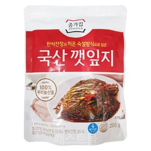 종가집 깻잎지, 1개, 200g