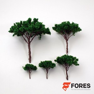 포레스 건축모형재료 초록나무 녹색 나무모형 5종 디오라마 테라리움 만들기