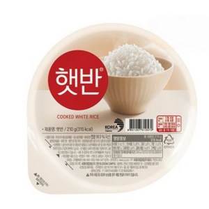 햇반 백미밥, 210g, 12개