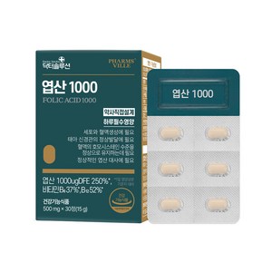 닥터솔루션 엽산1000 15g, 1개, 30정