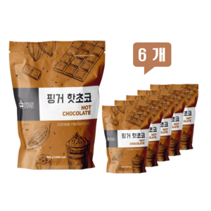 핑거 자판기용 핫초코 코코아 가루 분말 대용량 800g, 6개