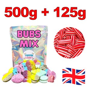 Bubs 스웨덴 스웨디시 캔디 젤리 믹스 1kg, 1개, 625g