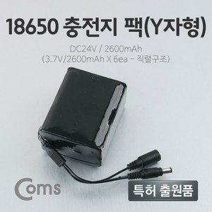 LC3099 18650 충전지 팩 Y형 DC24V 2.6Ah 2600mA x6ea, 6개