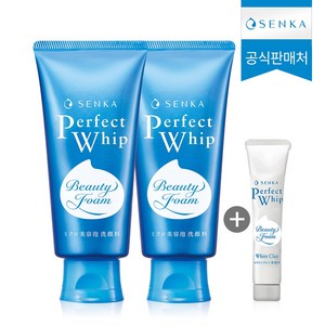 센카 퍼펙트 휩 페이셜 워시 클렌징 폼 120g 2p + 클렌징 폼 15g, 255g, 1세트