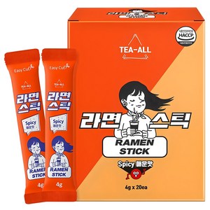 라면 스틱 매운맛, 80g, 1개