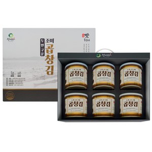 [청해우] 두번구운 조미 곱창김 선물세트, 6개, 35g