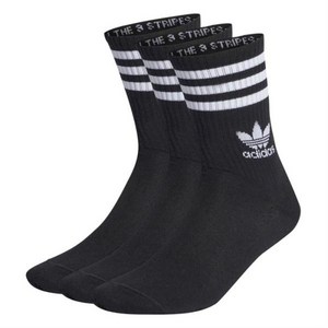 아디다스 미드 컷 크루 삭스 3PP GD3576, 블랙