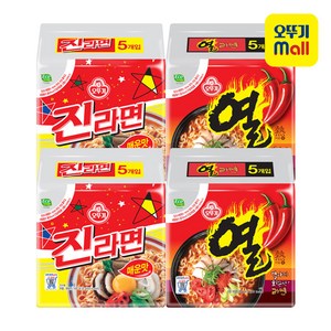 오뚜기 열라면 10p + 진라면 매운맛 10p, 1세트