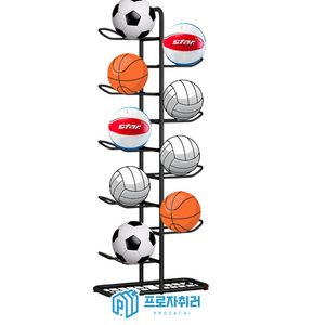 축구공 농구공 거치대 농구공 정리대 보관함 진열 정리함 받침대, 9단