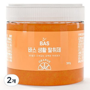 BAS 생활 탈취제 오렌지 본품, 397g, 2개