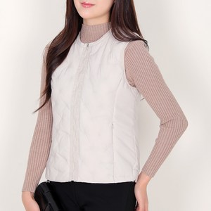 [이지바이] 여성 가을 겨울 여심만족 베이직한 프리미엄 웰론 경량 패딩 골프 이너 조끼 베스트
