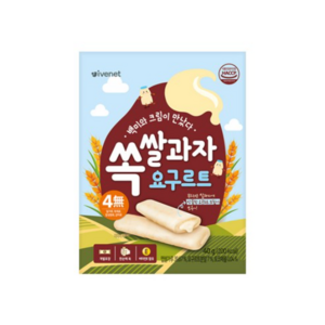 아이배냇 유아용 쏙쌀과자 40g, 요구르트맛, 1개