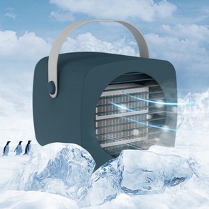 미니 냉풍기 휴대용에어컨 소형냉풍기 에어쿨러 캥핑 야외냉풍기 KC인증, 블루