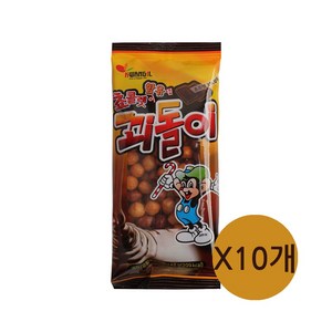 꾀돌이 40g 옛날 추억의 과자 문방구 학교 학원 어린이 사무실 간식, 10개