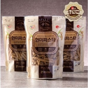 [공룡별미] 고성 쌀 98%이상 함유 현미파스타 250g, 3개