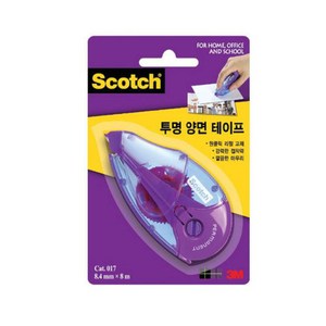 스카치 투명 양면테이프 8.4mm x 8m, 10개