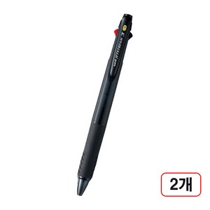 제트스트림 3색볼펜(SXE3-400/0.38mm), 2개, 블랙