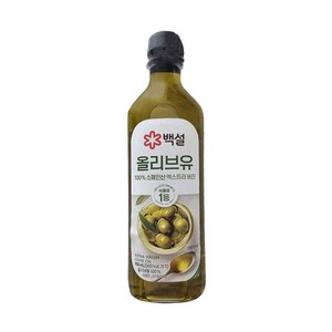 백설 스페인산 압착 올리브유, 900ml, 2개