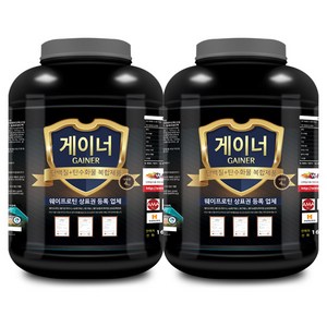 웨이테크 게이너 단백질 보충제 복합형 벌크업 헬스보충제/사은품 증정, 2개, 4kg