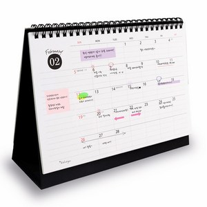 아이씨엘디자인 Desk Schedule Calenda 2025, 블랙, 1개