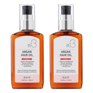 라입 R3 아르간오일 헤어에센스 러블리, 100ml, 2개
