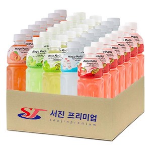 (서진프리미엄) 모구모구 5종혼합(복숭아+멜론+샤인머스켓+요거트+딸기) 320mlx35ea, 35개, 320ml