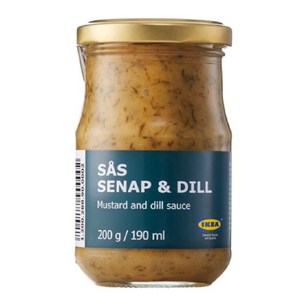 이케아 SAS SENAP DILL 소스 세나프 딜 연어소스, 200g, 1개