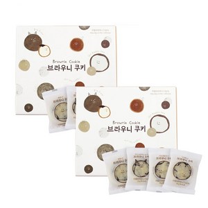 [신라명과] 브라우니쿠키세트 1+1 선물용 쇼핑백증정, 420g, 2개