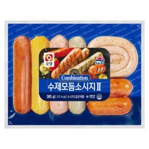 사조오양 [퀴클리몰] 수제 모듬 소시지 385g 냉동 후랑크소시지, 18개