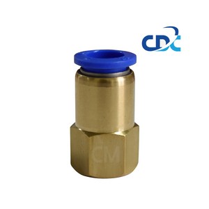 씨디씨 CDC 첨단 국산 에어원터치피팅 휘팅 유공압부속 에어공구 PCF타입 4mm 6mm 8mm 10mm 12mm, 08-02(1/4), 1개