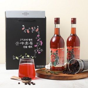 농본 복분자 오미자진액 선물세트 740ml x 2병, 2개