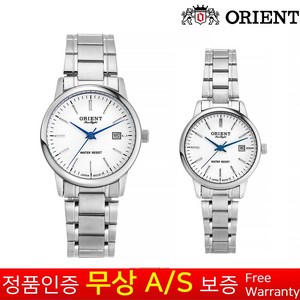 [무상AS보증] [오리엔트] [Oient] 오리엔트 캘린더기능 재팬무브먼트 실버메탈밴드 아날로그 손목시계 OT901MA 정장 남성남자