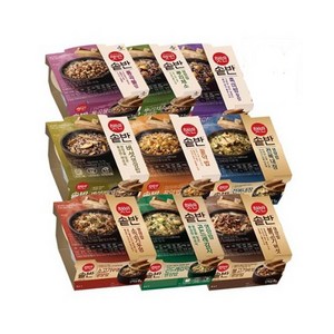 햇반솥반 전 제품 9종 맛보기 체험팩, 1세트