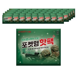 [국내생산] 해피원 전준태 포켓형 핫팩 100g, 50개