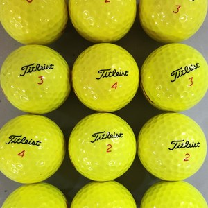 타이틀리스트 2 3 4 피스 흰볼 컬러 브랜드 로스트볼 골프공 로스볼, 타이틀리스트 컬러 2피스, A/A- 40알, 1개, 1개입