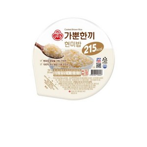 오뚜기 가뿐한끼 현미밥, 150g, 30개