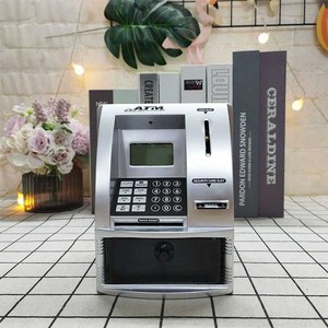 저금통 ATM 음성 비밀번호 암호 보관, 7. 골드 13x13.5x17cm, 골드 블랙 13x13.5x17cm