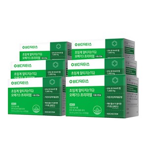 [바디닥터스] 초임계 알티지 오메가3 프리미엄 x6박스, 6개, 60정