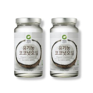 청정원 유기농 코코넛오일, 545ml, 2개