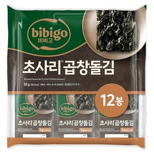 비비고 초사리 곱창돌김 12p, 1개, 60g