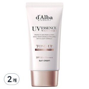 달바 워터풀 톤업 선크림 SPF 50+ PA++++, 50ml, 2개