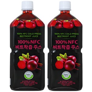 파모빗 레드비트 착즙 주스, 1000ml, 2개