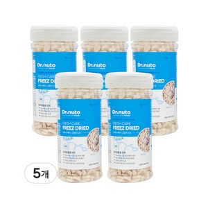 닥터뉴토 고양이 동결건조 간식 유산균 트릿 (구내염/구취/치석제거 도움), 5개, 40g, 북어