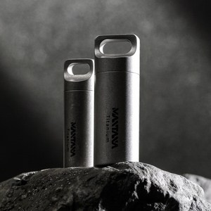 만타나 티타늄 휴대용 고급 약통 완전 밀폐 공기 차단 약 케이스, M 샌딩, 1개