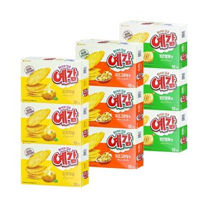 오리온 예감 오리지널 12p + 치즈그라탕맛 12p + 볶은양파맛 12p, 3세트, 600g