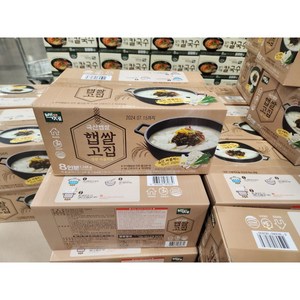 백제 햅쌀 고집진한 사골떡국 168.5gx8개 코스트코, 168.5g, 1개