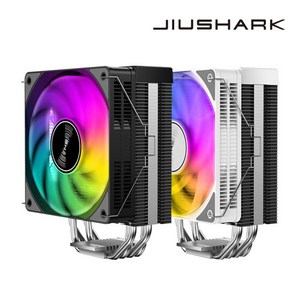 지우샥 JIUSHARK JF120R Emeald ARGB CPU쿨러 (정품), 화이트, 1개