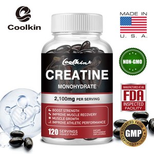 Coolkin 크레아틴일수화물 2100mg 60/120 캡슐, 120정