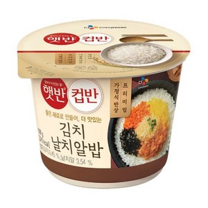 CJ제일제당 햇반 컵반 김치날치알밥, 188g, 18개