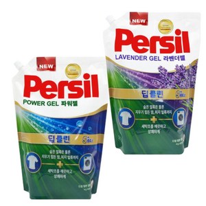 퍼실 딥클린 파워젤 라벤더 2.1L 1개 리필형 일반용 드럼용 세탁세제